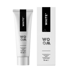 WOOM White+ Wybielająca pasta do zębów, 75 ml