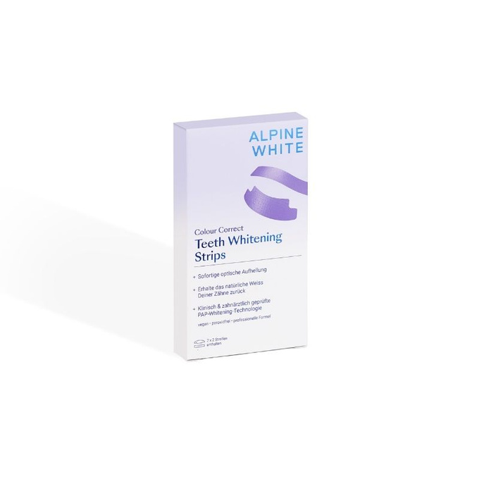 Alpine White Colour Correct Whitening Strips Paski wybielające zęby z korektorem koloru 7 x 2 paski