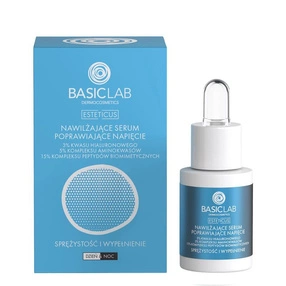 BasicLab Dermocosmetics Nawilżające serum poprawiające napięcie z 3% kwasu hialuronowego, 15 ml