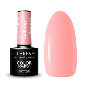 Claresa Soak Off UV/LED Lollipop lakier hybrydowy 3 5g