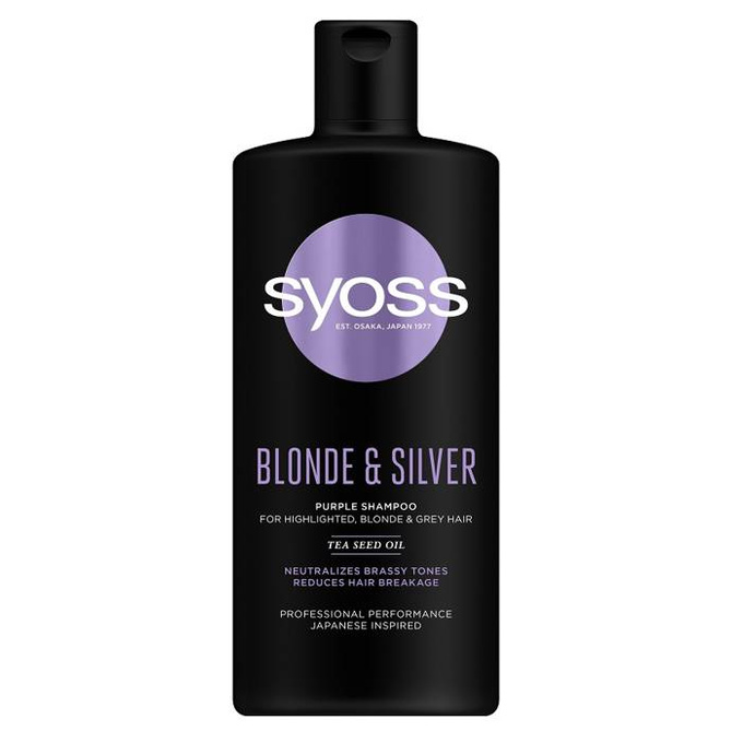 Blonde & Silver Purple Shampoo szampon neutralizujący żółte tony do włosów blond i siwych 440 ml