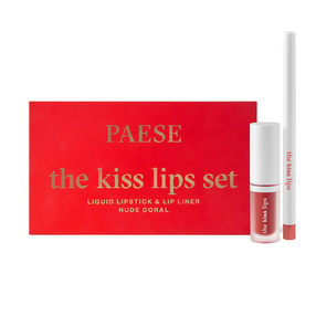 PAESE, THE KISS LIPS ZESTAW 02 - NUDE CORAL