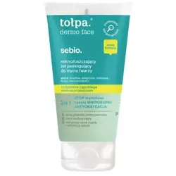 Tołpa Dermo Face Sebio mikrozłuszczający żel peelingujący do mycia twarzy 150 ML