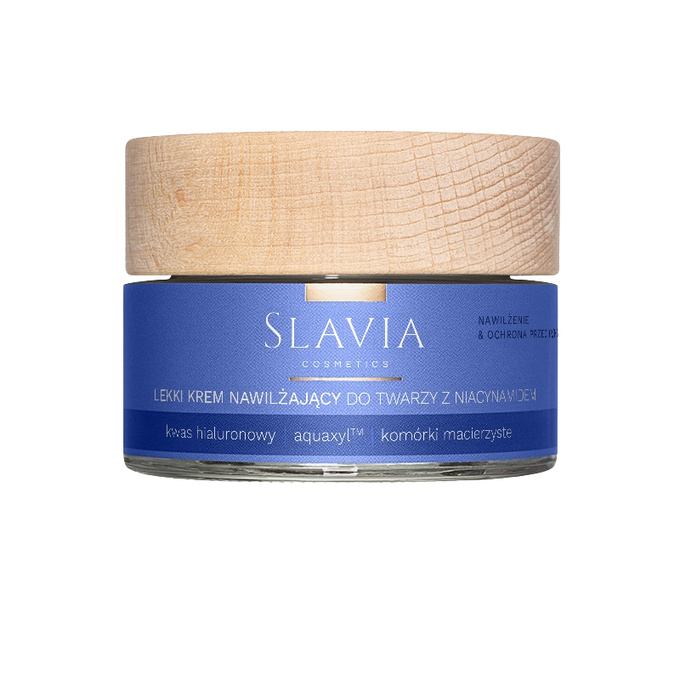 SLAVIA Lekki krem nawilżający do twarzy - Nawilżenie & Ochrona przed IR, 50 ml