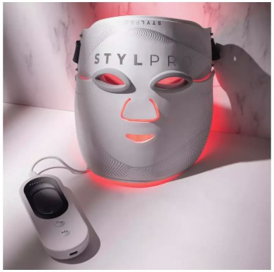 STYLPRO Wavelength Pro LED Mask 5-in-1, maska LED do pielęgnacji skóry twarzy, szyi, dekoltu, pleców i skóry głowy, 548 diod LED