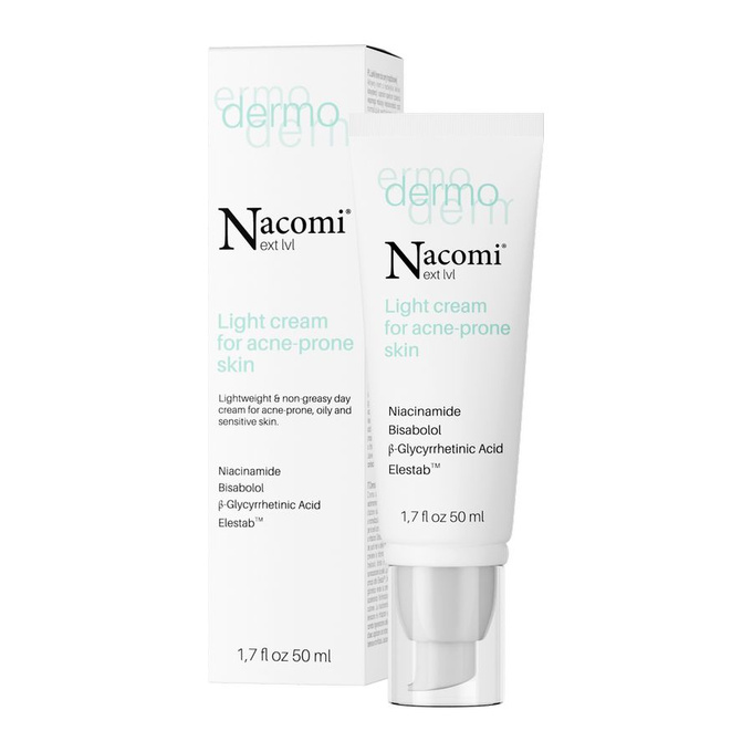 Nacomi Next Lvl Dermo Lekki krem do cery trądzikowej, 50 ml