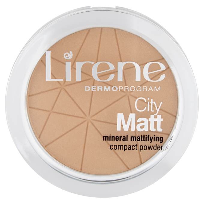 Lirene City Matt Mineral Mattifying Compact Powder mineralny puder matujący 03 Beżowy 9g