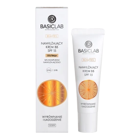 BasicLab Nawilżający krem BB SPF 15 – 210 Beige, 33 ml