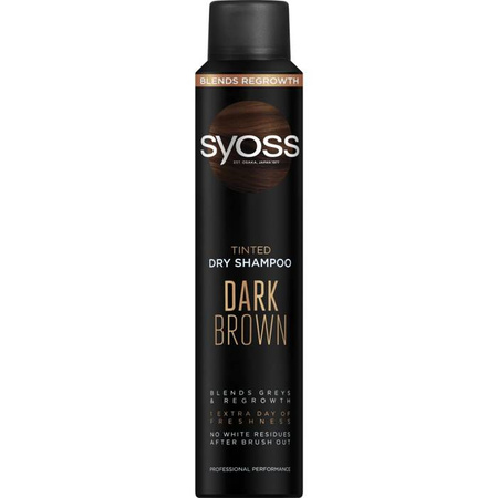 Tinted Dry Shampoo Dark Brown suchy szampon do włosów ciemnych odświeżający i koloryzujący Ciemny Brąz 200 ml