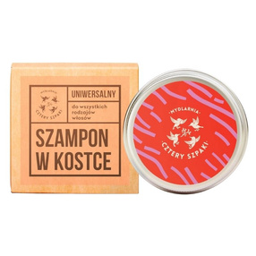 4 Szpaki Szampon do włosów w kostce + puszka