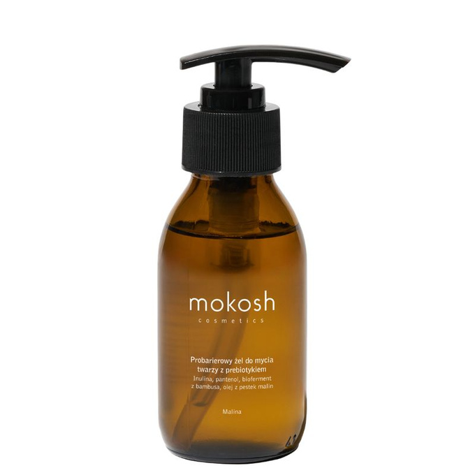 Mokosh Probarierowy żel do mycia twarzy z prebiotykiem Malina, 90 ml