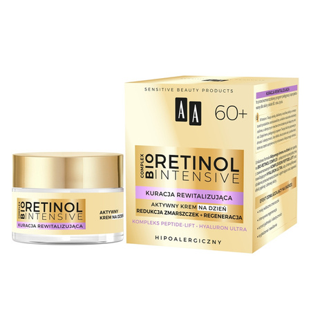 Retinol Intensive 60+ aktywny krem na dzień redukcja zmarszczek+regeneracja 50 ml