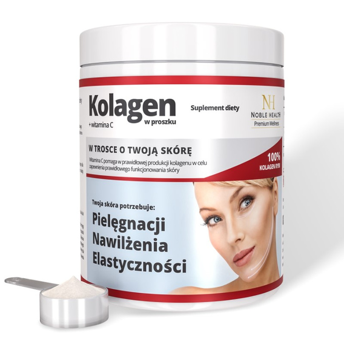 Noble Health Kolagen w proszku + wit. C 100 g