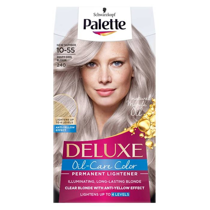 Deluxe Oil-Care Color farba do włosów trwale koloryzująca z mikroolejkami 240 (10-55) Chłodny Blond