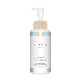 SLAVIA Nawilżający żel do mycia twarzy z 4% glukonolaktonem, 150 ml