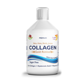 Swedish Nutra Collagen Gold Retinol 12 500 mg Kolagen morski z retinolem, 500 ml