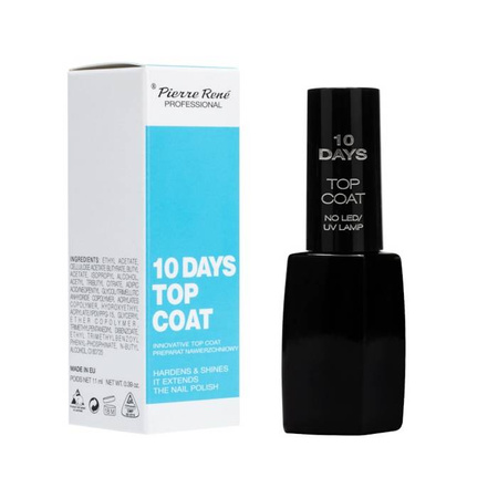 10 Days Top Coat preparat nawierzchniowy przedłużający trwałość manicure 11 ml