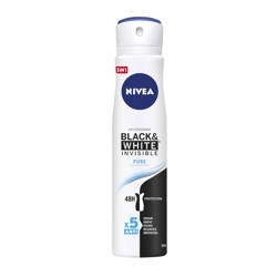 Black&White Invisible Pure antyperspirant spray 250 ml