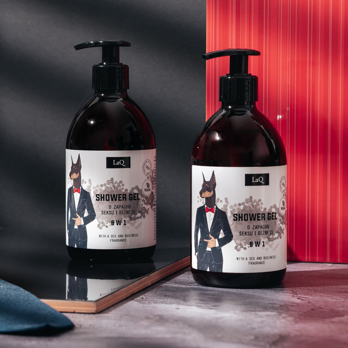 LaQ DOBERMAN Zapach seksu i biznesu żel pod prysznic, 500 ml