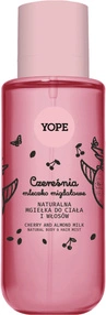 YOPE Czereśnia i Mleczko Migdałowe – Naturalna mgiełka do ciała i włosów, 200 ml
