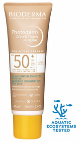 BIODERMA Photoderm Cover Touch Mineral Fluid koloryzujący SPF50+ 40 g - Ciemny