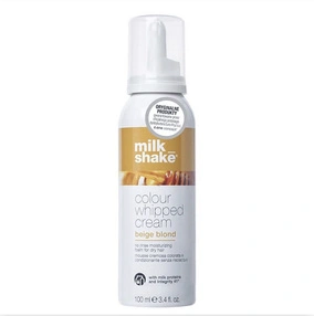 Milk Shake Color Whipped Cream - koloryzująca odżywka w piance do włosów - Beige Blond, 100 ml