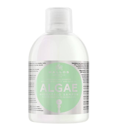 KJMN Algae Moisturizing Shampoo nawilżający szampon do włosów z ekstraktem z alg i oliwą z oliwek 1000 ml
