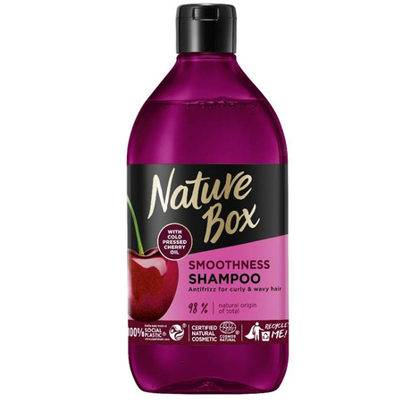 Cherry Oil szampon wygładzający do włosów kręconych i falowanych z olejem z wiśni 385 ml