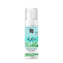 Aloes 100% Aloe Vera Extract pianka do demakijażu i mycia twarzy nawilżająco - kojąca 150 ml