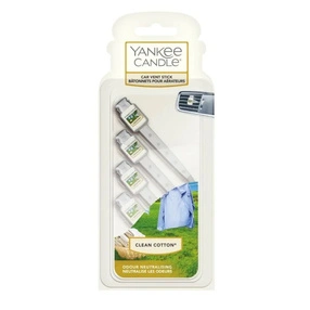 Yankee Candle Car Jar Vent Stick Zapach do samochodu Clean Cotton