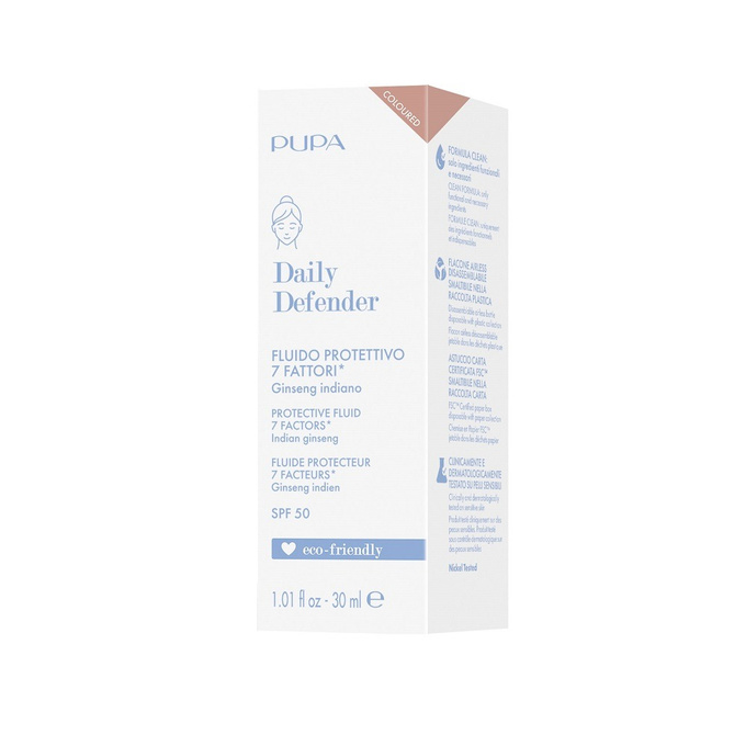 PUPA Milano Daily Defender Krem ochronny do twarzy SPF 50 002 Coloured