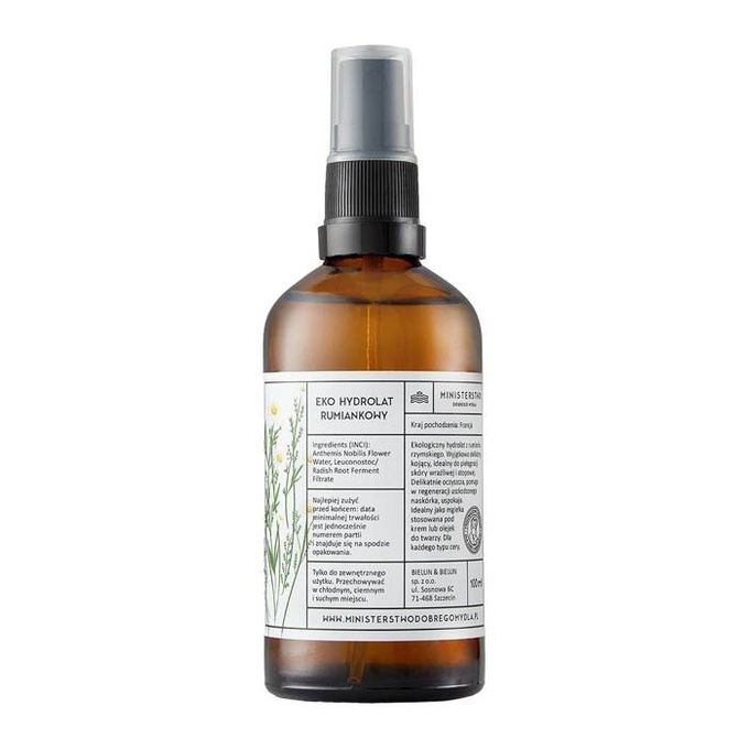 MINISTERSTWO. Rumianek - Hydrolat ekologiczny, 100 ml