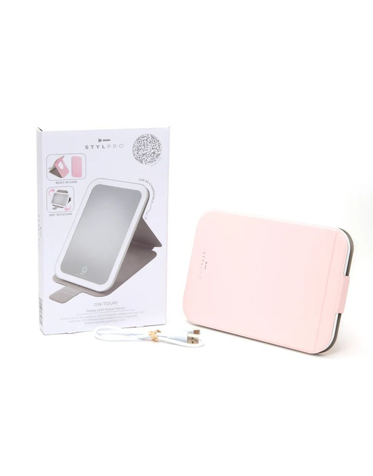 STYLPRO On Tour Travel Mirror, lusterko z podświetleniem LED