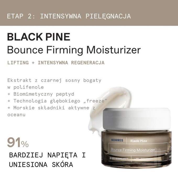Korres Dwuetapowy rytuał z Black Pine i Smart Yoghurt™