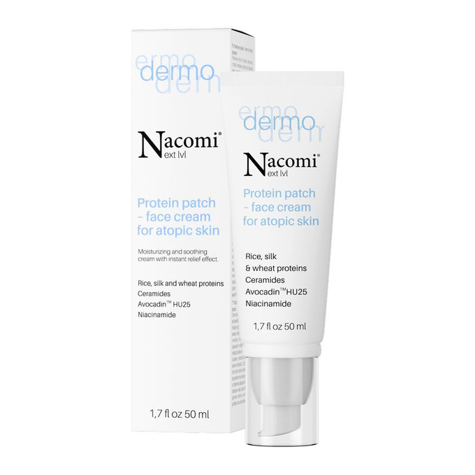 Nacomi Next Lvl Dermo Proteinowy plaster – krem do skóry atopowej, 50 ml