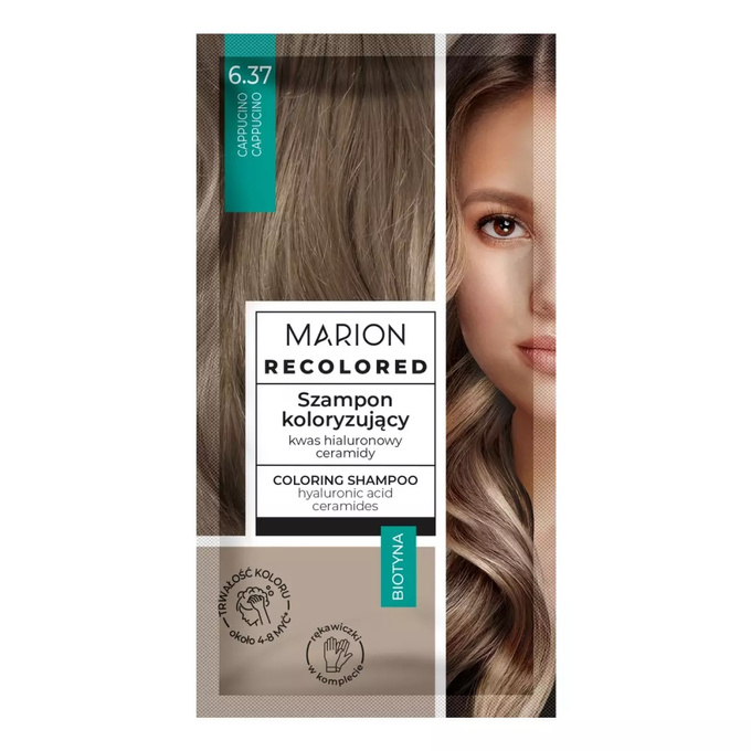 Marion Recolored szampon koloryzujący 6.37 Cappucino 35ml