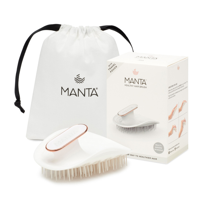 MANTA Original White Szczotka do włosów - biała