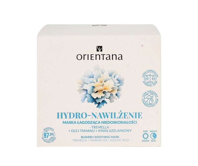 Orientana Hydro Nawilżenie Maseczka Łagodząca Niedoskonałości, 50ml