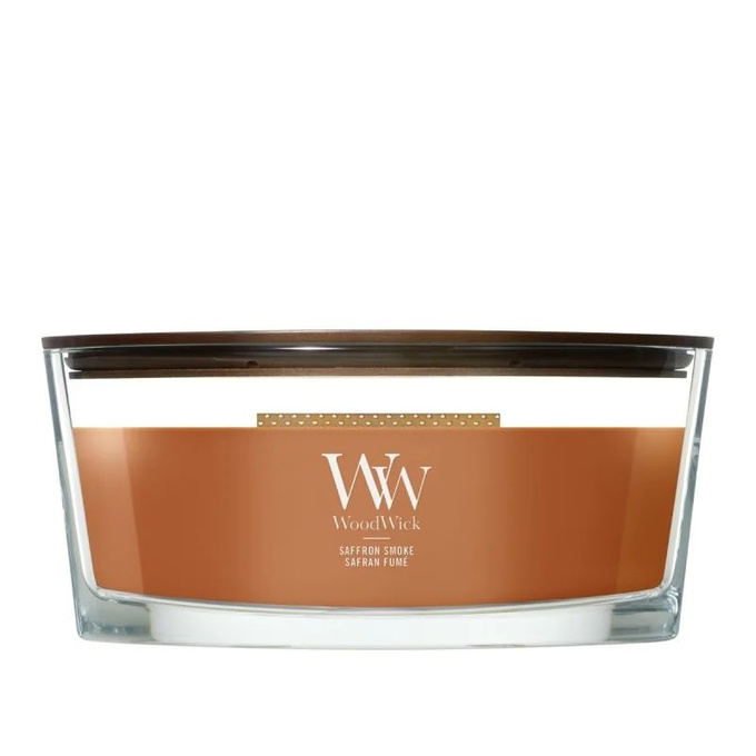 WoodWick Świeca Elipsa Saffron Smoke, 453,6 g