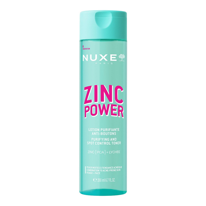 Nuxe Zinc Power oczyszczający tonik zwalczający wypryski, 200  ml
