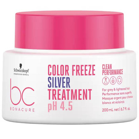 BC Bonacure Color Freeze Silver Treatment intensywnie odbudowująca maska do włosów farbowanych 200 ml