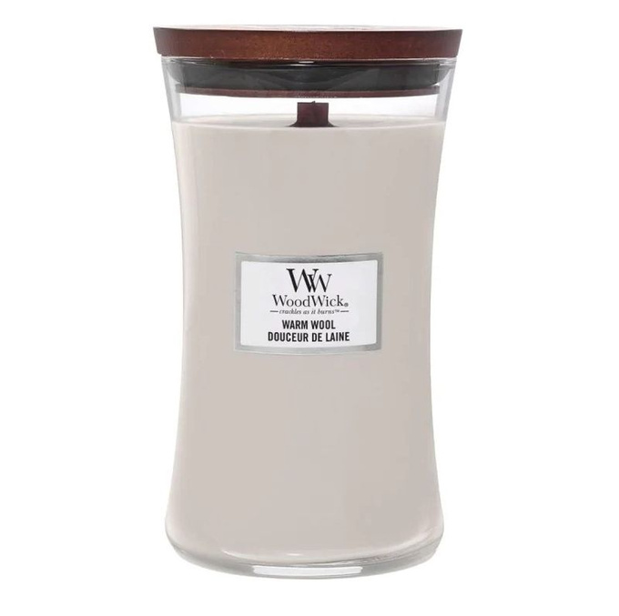 Woodwick - WARM WOOL - świeca duża 609,5 g