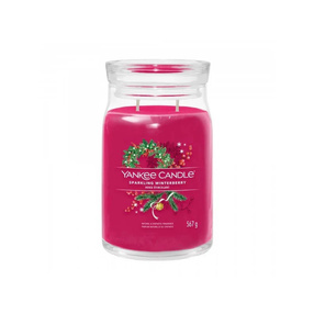 Yankee Candle SPARKLING WINTERBERRY - Świeca duża 567 g