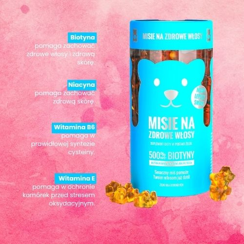 Nobel Health Misie na włosy 60 żelek