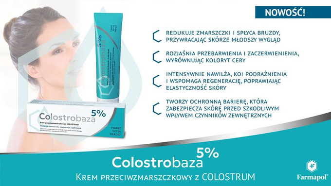 Farmapol Colostrobaza 5% Krem przeciwzmarszczkowy, 30 g