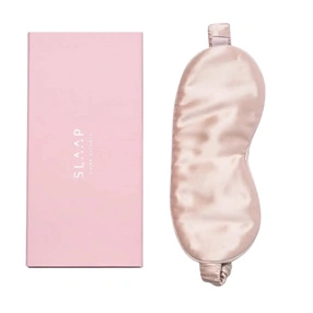 SLAAP Jedwabna opaska na oczy do spania szampański beż