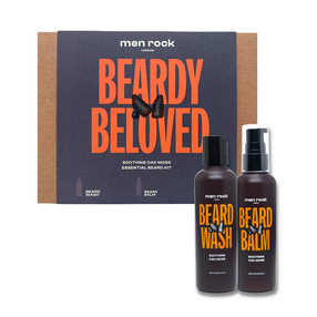 MenRock Beardy Beloved Soothing Oak Moss zestaw szampon do brody 100ml + balsam do brody 100ml