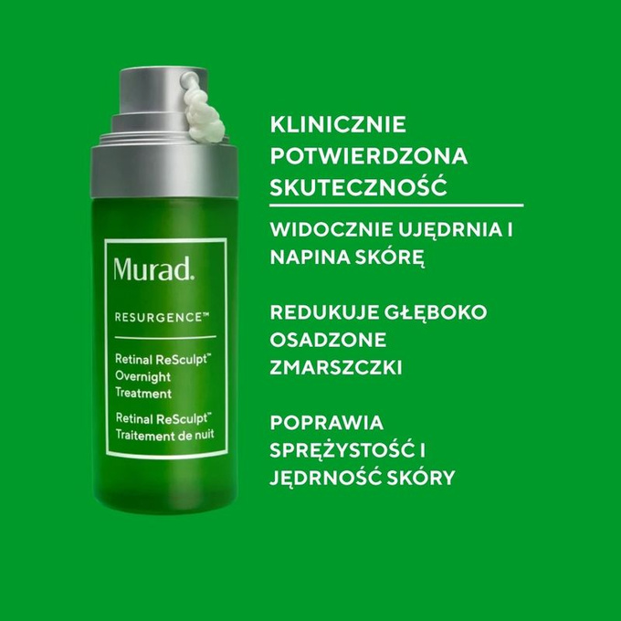 Murad Ujędrniająca kuracja przeciwzmarszczkowa do twarzy i szyi Retinal ReSculpt Overnight Treatment
