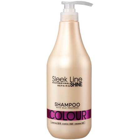 Sleek Line Colour Shampoo szampon z jedwabiem do włosów farbowanych 1000 ml