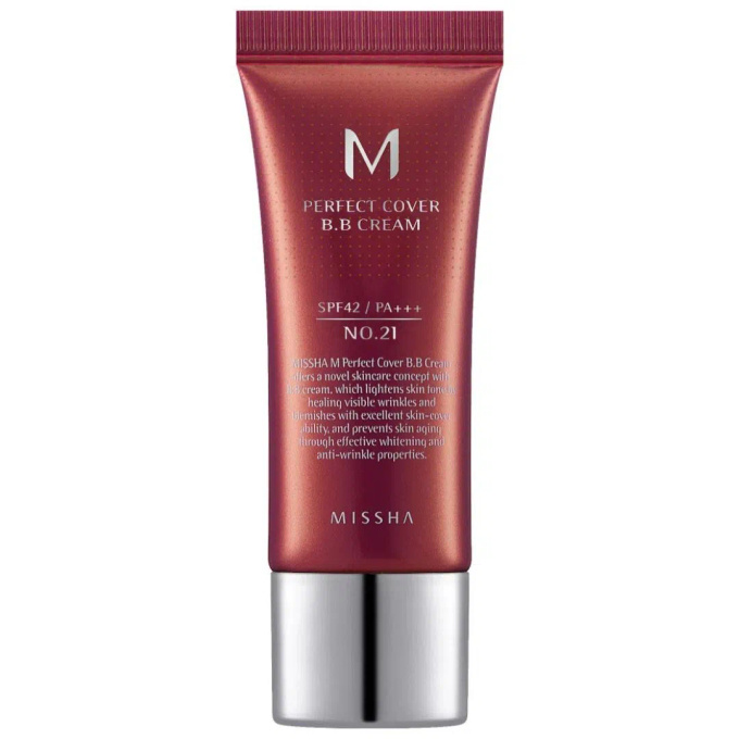 MISSHA Kryjący krem BB, 21 Light Beige, 20 ml